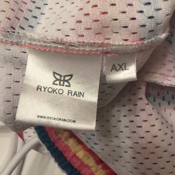 Ryoko Rain Stranger Things Rainbow Striped Athletic‎ Shorts Size AXL - Picture 9 of 10